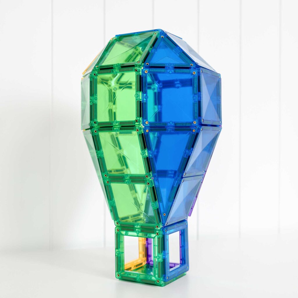 Rainbow Magnetic Tiles Creative (102 pcs)