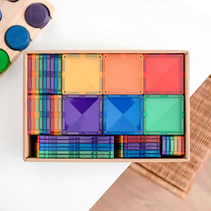 Rainbow Magnetic Tiles Creative (102 pcs)