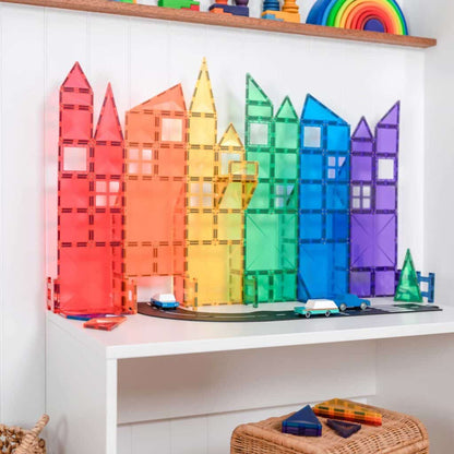 Rainbow Magnetic Tiles Creative (102 pcs)