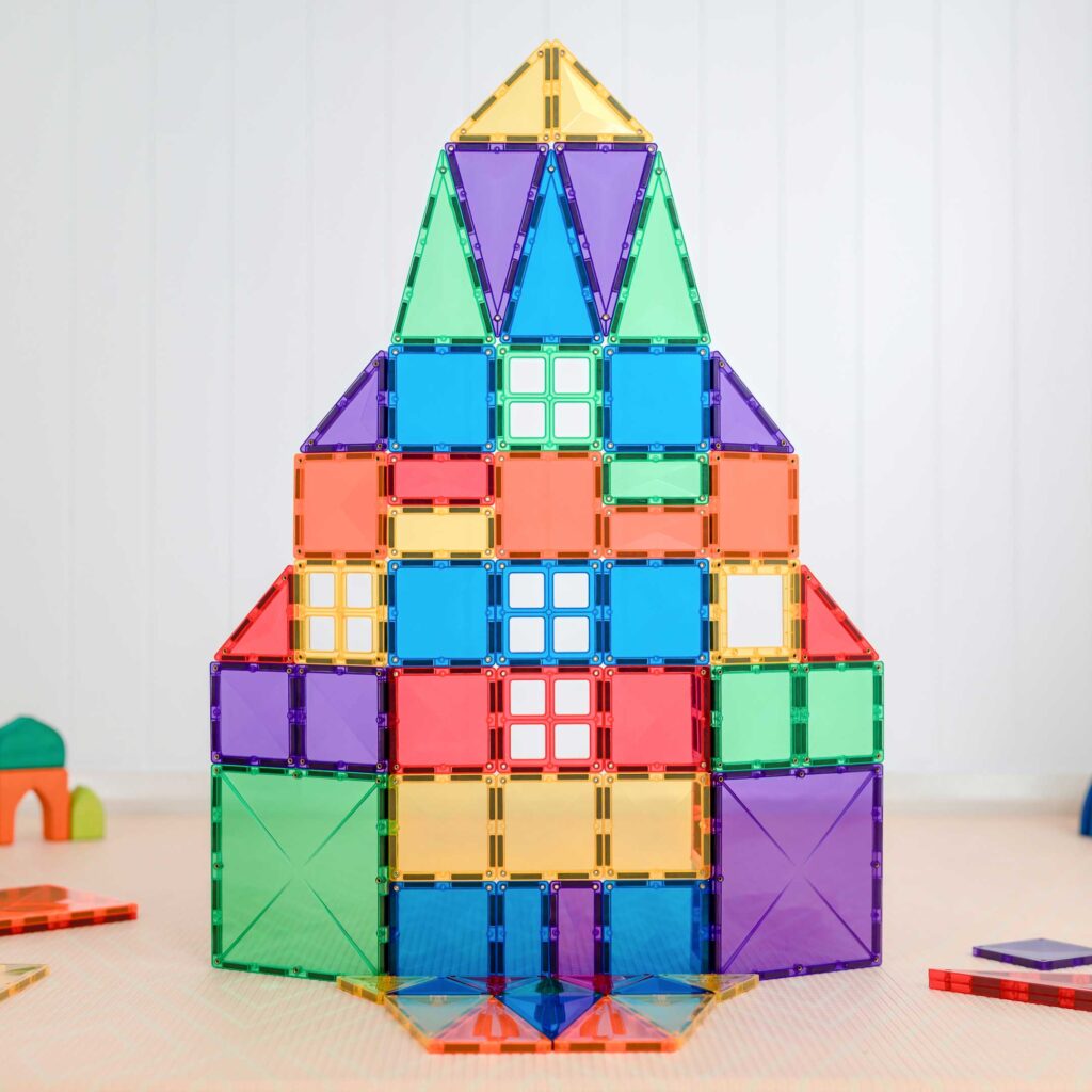 Rainbow Magnetic Tiles Creative (102 pcs)