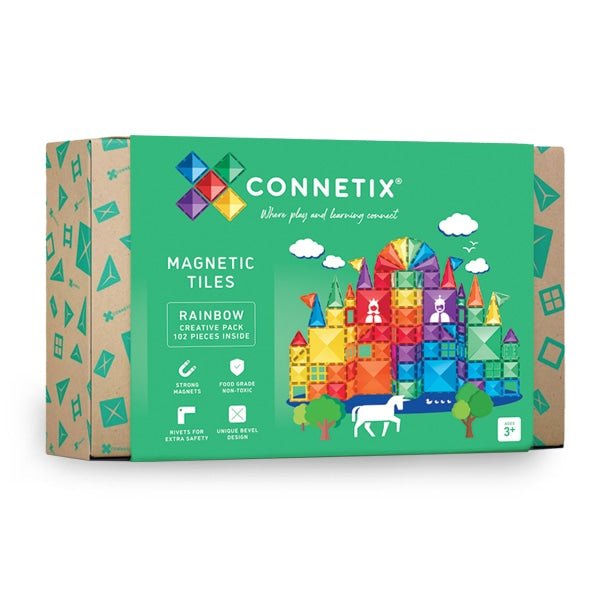 Rainbow Magnetic Tiles Creative (102 pcs)