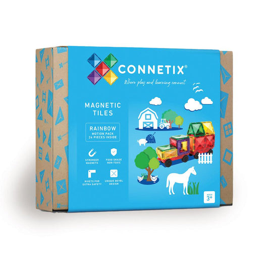 Rainbow Magnetic Tiles Motion Pack (24 pcs)