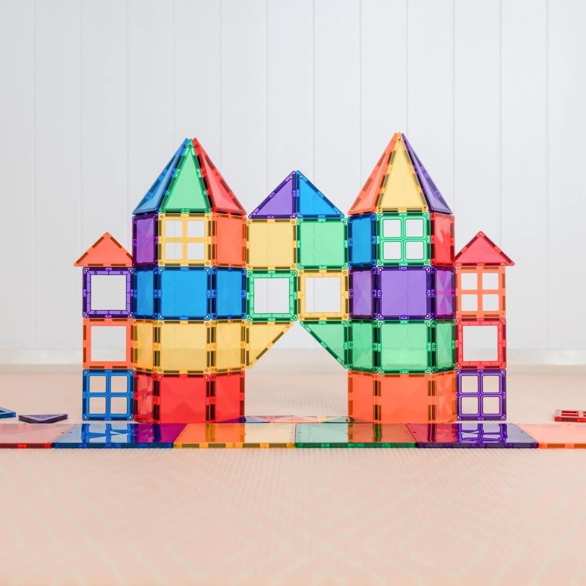 Rainbow Magnetic Tiles Starter Pack (60 pcs)