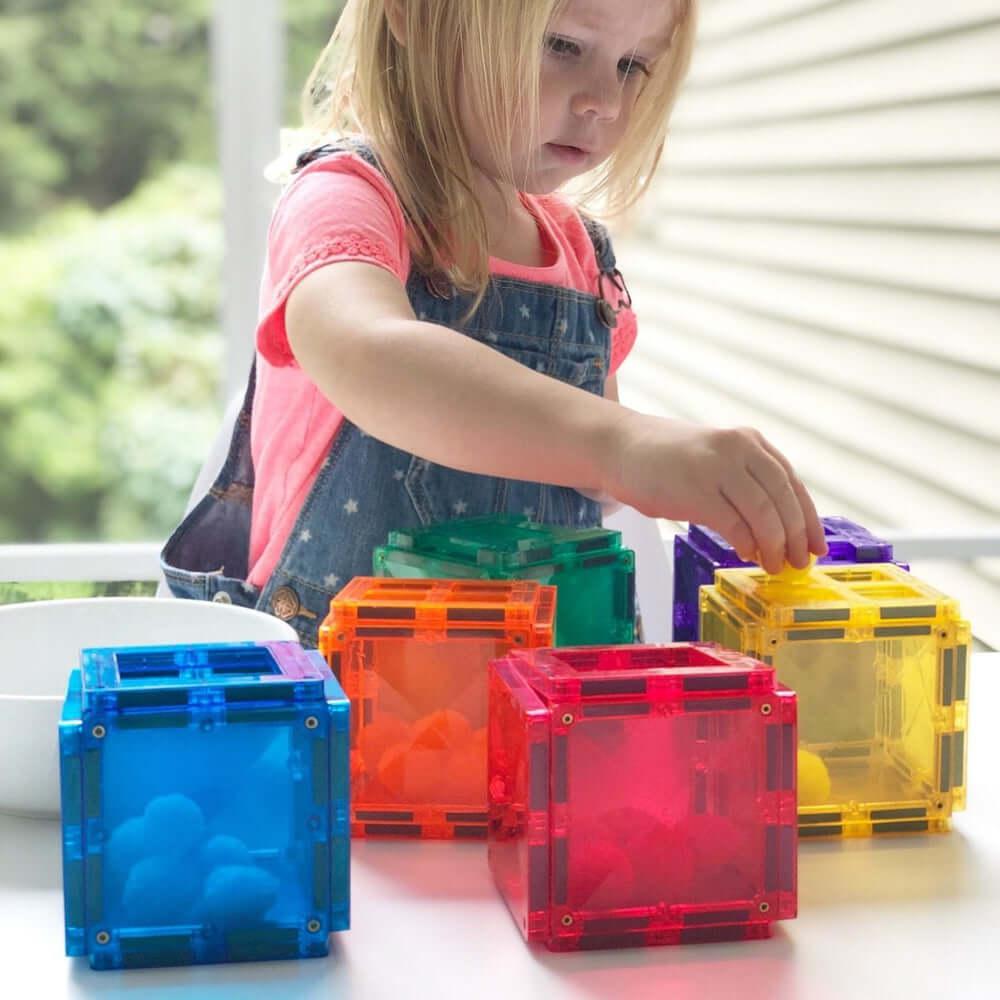 Rainbow Magnetic Tiles Starter Pack (60 pcs)