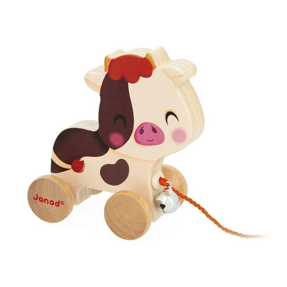 Pull-Along Farm Cow