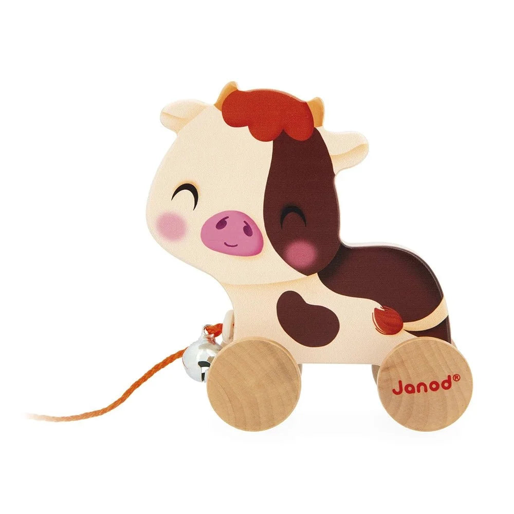 Pull-Along Farm Cow