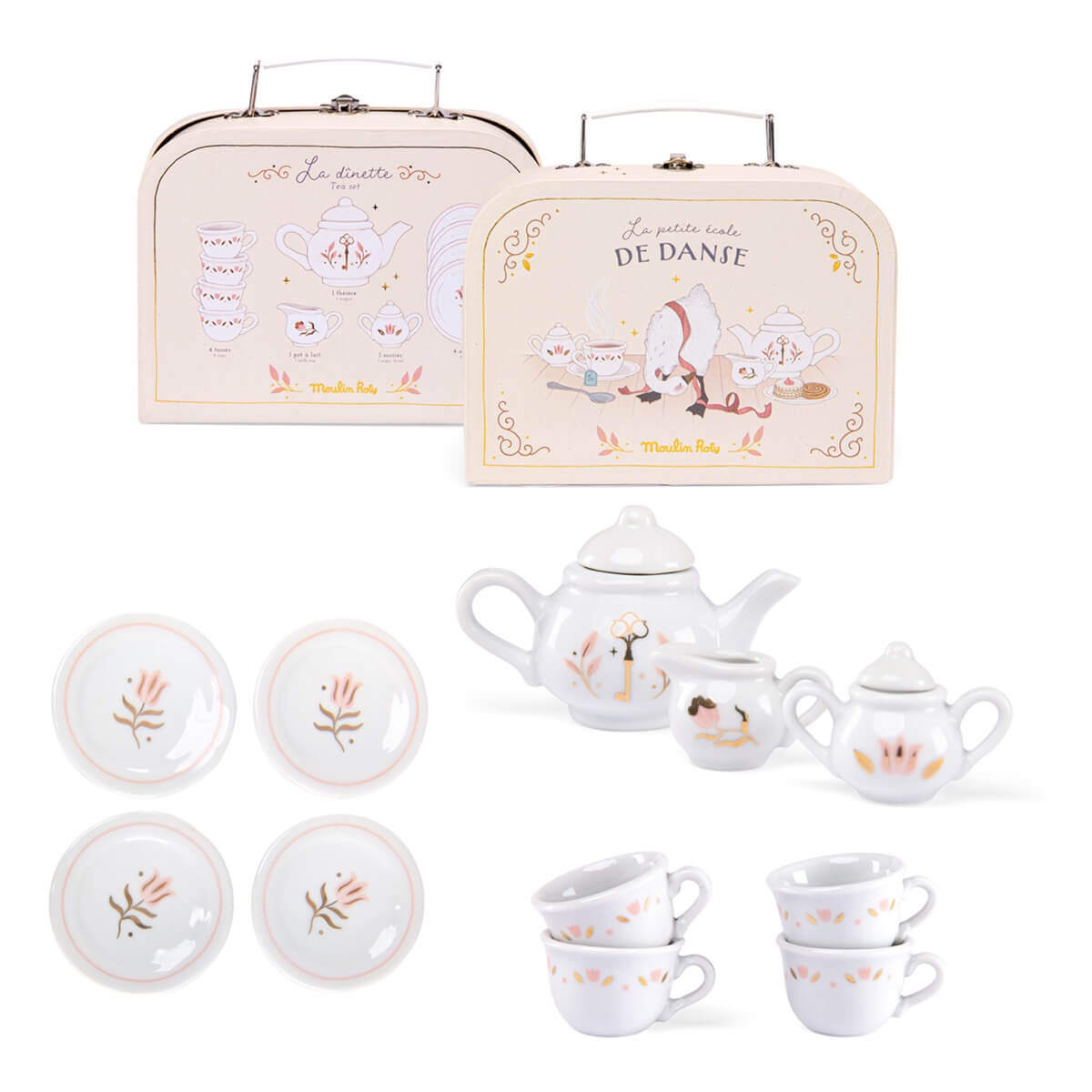 Porcelain Tea Set Case - Little Dance School