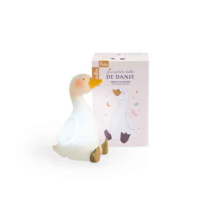 Portable Swan Night Light: Warm, Soothing Glow, 15h Battery
