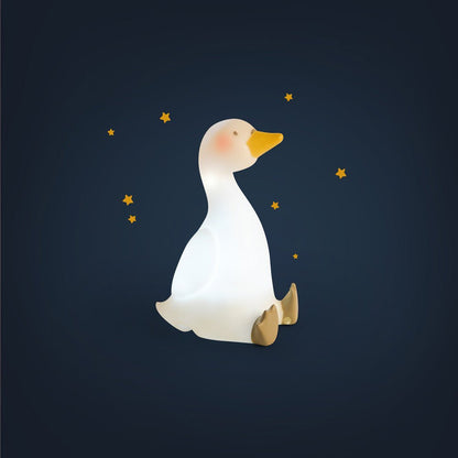 Portable Swan Night Light: Warm, Soothing Glow, 15h Battery