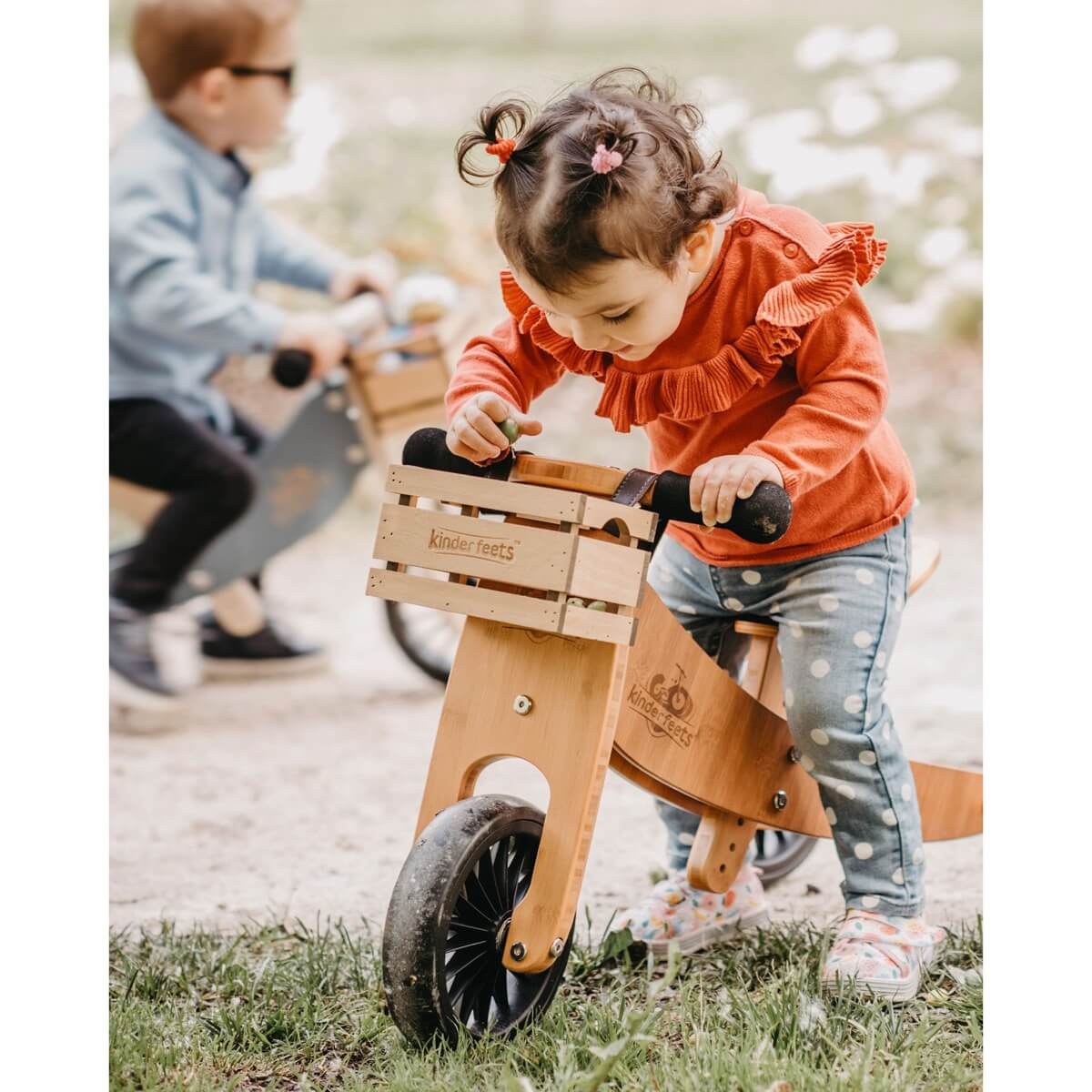 2-in-1 Tiny Tot PLUS Balance Bike - Bamboo